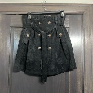 Bohme women’s charcoal Corduroy Mini Skirt‎ Size Large